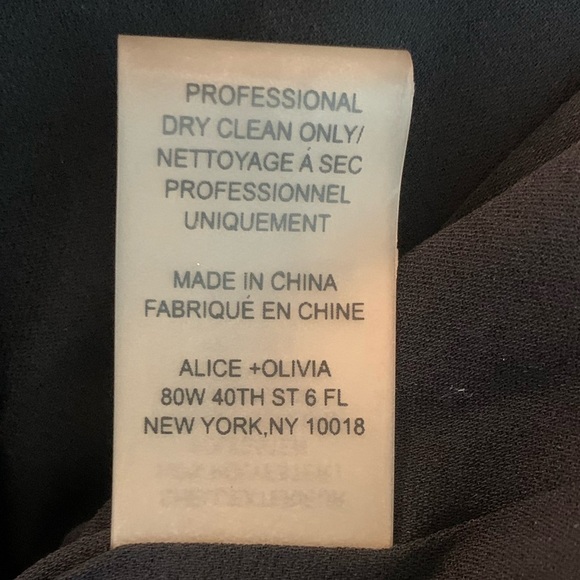 Alice + Olivia Black Gabby Embellished Sequin Blouson Dress - Picture 9 of 11